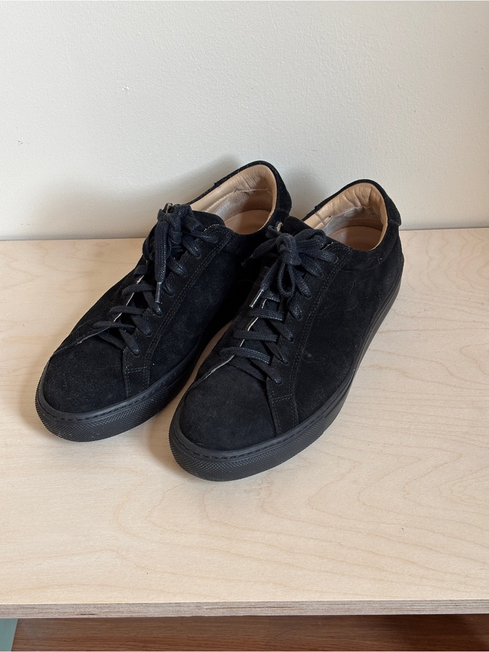 Suitsupply Black Suede Sneakers US 9